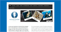 Desktop Screenshot of nomaddiversbangka.com